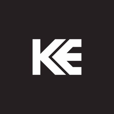 Basit çizgili geometrik logo vektörü gibi harf 