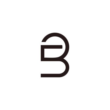 50 numaralı bağlantılı çizgi basit geometrik logo vektörü 