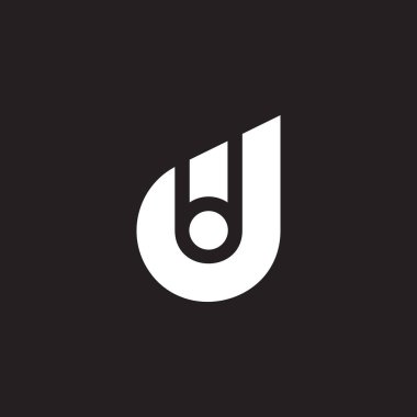 harf kimliği çizgileri soyut geometrik logo vektörü 