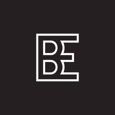 Harfler basit bağlı geometrik logo vektörü olacak 