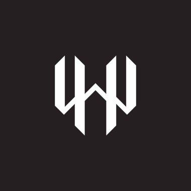 Harfler basit geometrik şekil logo vektörünü nasıl oluşturur 