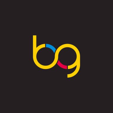 harf bg sonsuz renkli basit logo vektörü 