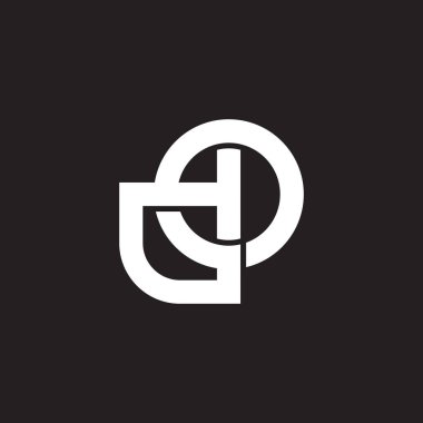 gto basit bağlantılı logo vektörü harfleri 