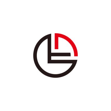 harf tn ok daireler geometrik çizgiler logo vektörü 