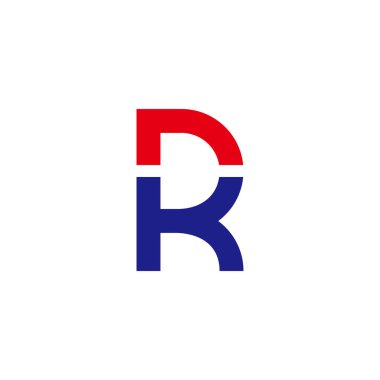 npk harfi basit renkli geometrik logo vektörü 