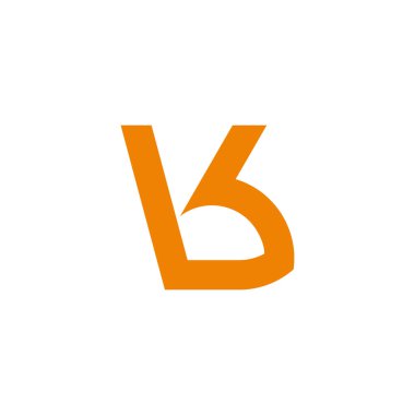 harf bk basit monogram geometrik bağlı logo vektörü 
