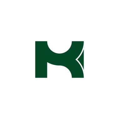 mk bağlantılı harfler soyut geometrik logo vektörünü bağlar 