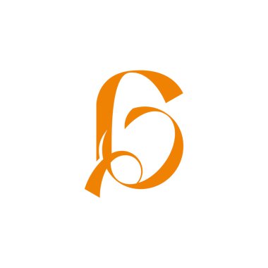 G harfi kurdele hareket döngüsü basit logo vektörü 