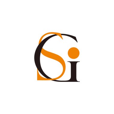 harf gsi bağlantılı üst üste logo vektörü 