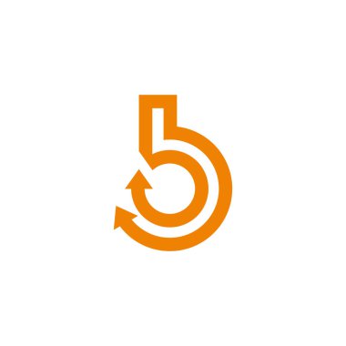 bo küçük harfi ok logo vektörünü yeniden yükle 