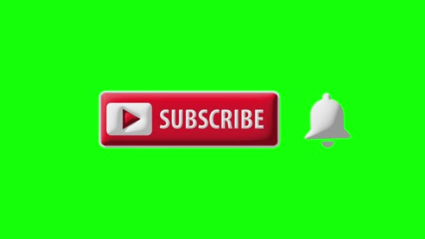 Animation Subscribe Button Simply Place Animation Your Videos Button Subscribers — Video Stock