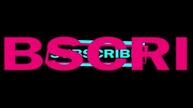 Üye ol. Popüler bir sosyal ağ tarzında soyut animasyon filmi. Düz stil. Video