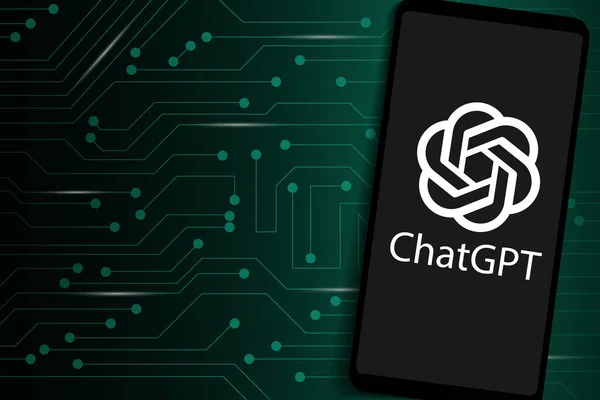 Logo Chatbot Intelijen Buatan Chatgpt Ilustrasi Vektor Kecerdasan Buatan Menggunakan Stok Vektor