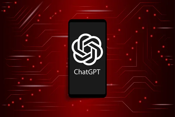 人工智能聊天机器人标志Chatgpt 使用Openai开发的Chatbot进行人工智能矢量演示 用人工智能或人工智能聊天聊天 Eps10 图库插图