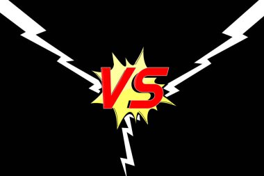 Savaş ya da karşılaştırma vektörü için VS ekranına karşı. EPS10