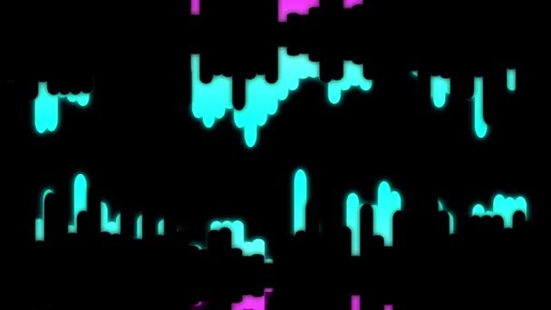 Цифровой Уравнитель Звуковых Волн Звуковая Волна Изолирована Черном Фоне Эквалайзер — стоковое видео
