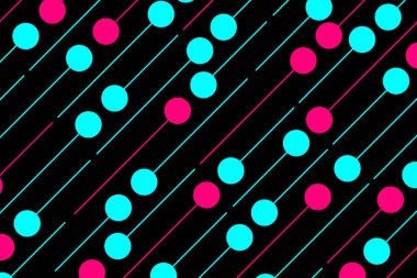 Sosyal ağ tarzında renkli modern arkaplan. Dijital arka plan. Dere kapağı. Sosyal medya konsepti. Vektör çizimi. EPS10