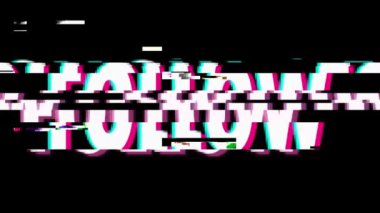 Takip et. Arıza Hatası Video Hasarı. Popüler bir sosyal ağ olan TikTok tarzında soyut animasyon filmi. Slayt gösterilerinde, sosyal medya paylaşımlarında, kısa filmlerde, video ve animasyonlarda kullanmak için.