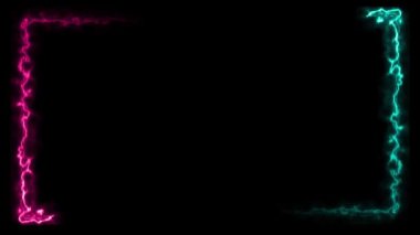 Popüler sosyal medya tarzında neon çerçeve TikTok. Slayt gösterilerinde, sosyal medya paylaşımlarında, canlı yayınlarda, kısa filmlerde, videolarda, reklamlarda, sunumlarda ve animasyonlarda kullanılmak üzere