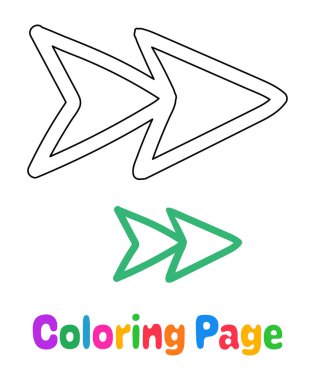 Çocuklar için Ok ile renklendirme sayfası