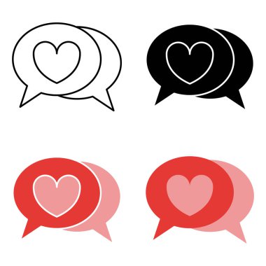 Chat Bubble in flat style isolated