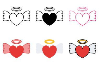 Love in flat style isolated