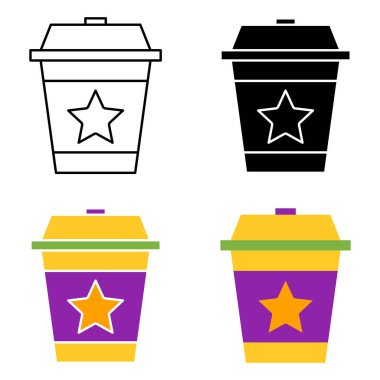 Coffee Cup in flat style isolated