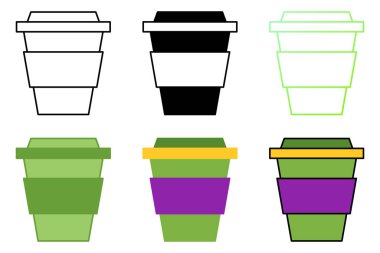 Coffee Cup in flat style isolated