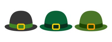 Leprechaun Hat in flat style isolated clipart