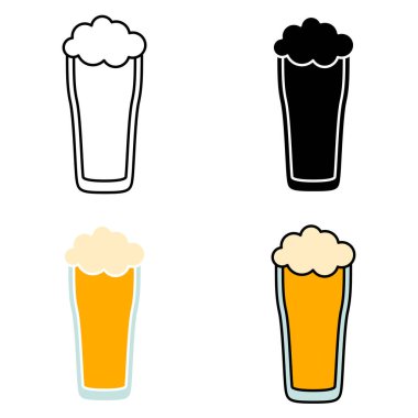 Beer in flat style isolated