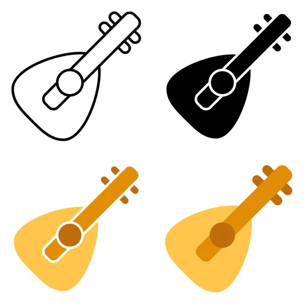Oud Flat Style Isolated — Stockvector