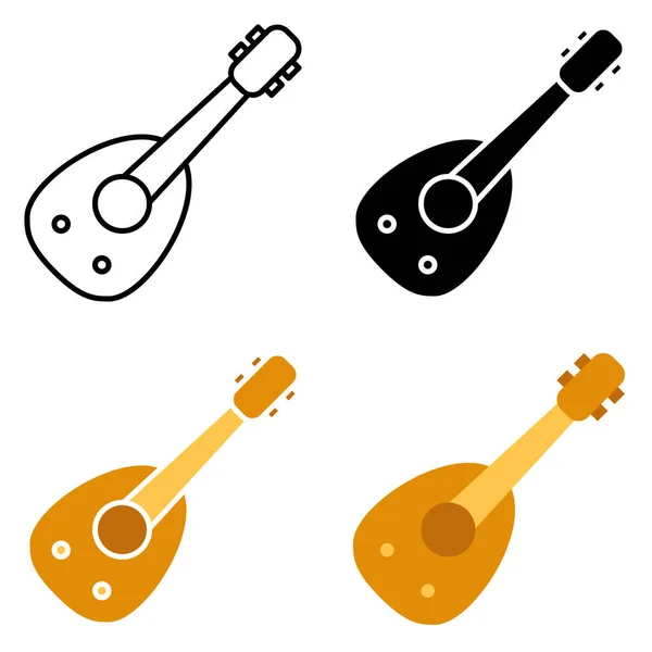 Oud Flat Style Isolated — Stockvector