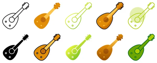 Oud Flat Style Isolated — Stock Vector