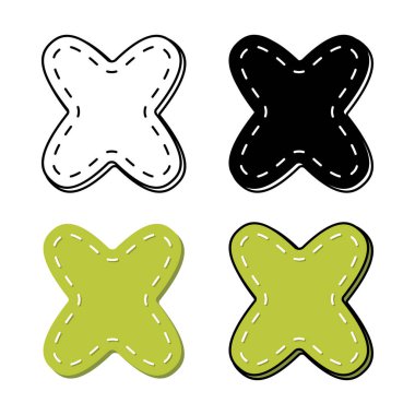 Düz biçimli X alfabesi izole edildi