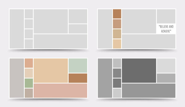 Шаблон настроения. Фотоколлаж. Модная доска.