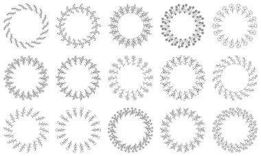 Davetiye kartları için çiçek şablonları. Çiçekli düğün davetiyesi.