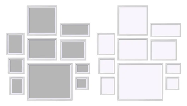 空白相框 现实的绘画或照片框架 — 图库矢量图片