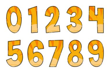 El yapımı dinozor derisi mektuplar. Renkli Yaratıcı Sanat Tipografik Tasarımı