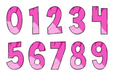 El yapımı dinozor derisi mektuplar. Renkli Yaratıcı Sanat Tipografik Tasarımı