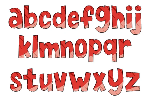 Lettres Artisanales Peau Dinosaure Couleur Créatif Art Typographique Design — Image vectorielle