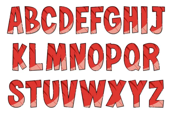Handgefertigte Dinosaurierhaut Buchstaben Farbe Kreative Kunst Typografisches Design — Stockvektor