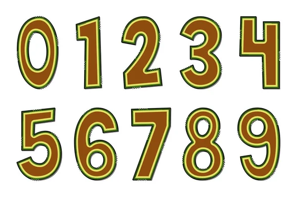 手工制作的Avocado书信 彩色创意艺术字体设计 — 图库矢量图片