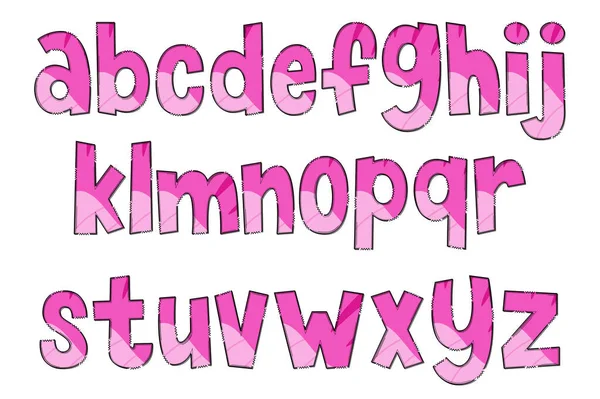 Handgjorda Dinosaurie Skin Letters Färg Kreativ Konst Typografisk Design — Stock vektor