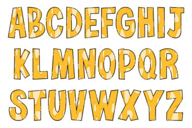 El yapımı Peynir Erimesi. Renkli Yaratıcı Sanat Tipografik Tasarımı