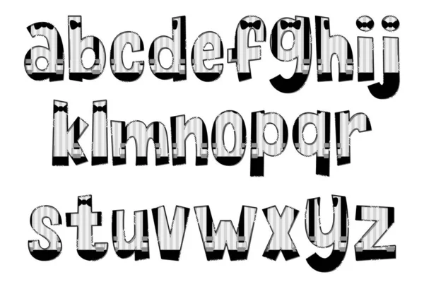 Kézműves Kisember Levelek Színes Kreatív Művészet Typographic Design — Stock Vector