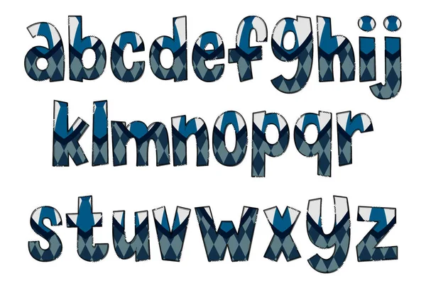 Handgefertigte Pullover Letters Farbe Kreative Kunst Typografisches Design — Stockvektor