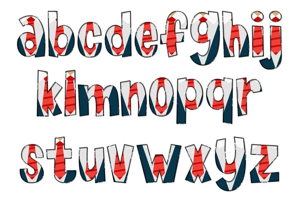 手工制作的商人信件 彩色创意艺术字体设计 — 图库矢量图片