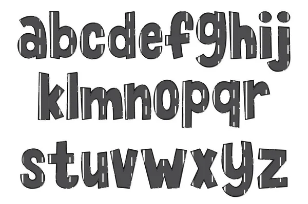 Handcrafted Highway Letters Color Creative Art Typographic Design — Stock Vector