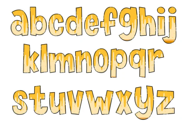 Ručně Vyráběné Tvarohové Dopisy Typografický Design Barevného Kreativního Umění — Stockový vektor