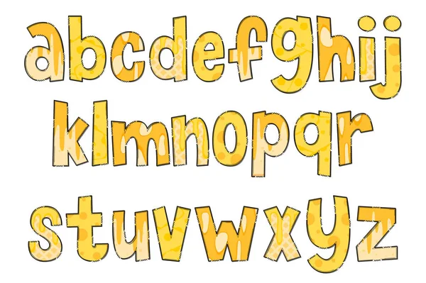 Handgemaakte Say Cheese Letters Kleur Creatieve Kunst Typografisch Ontwerp — Stockvector